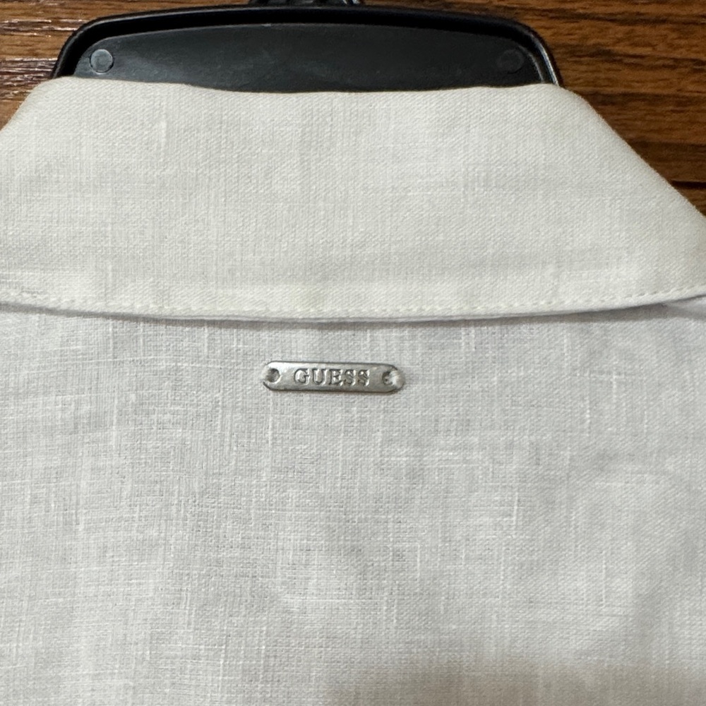 Guess Eco Gen Linen White Button-Up - Picture 7 of 7